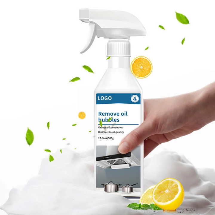 Multi-Purpose Foam Cleaner Spray Kitchen Oil Remover for Greasy Cooking Effective in Removing Oil from Surfaces