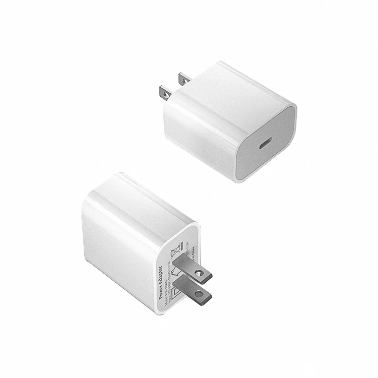 
18w qc 3.0 pd usb c wall dual ports fast charger home travel phone charger adapter wholesale 5v 3a charger 