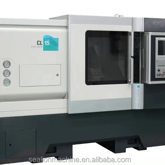 CL20 CNC Slant Bed Lathe Fanuc Turret Lathe Hydraulic Chuck Table Tailstock High Class