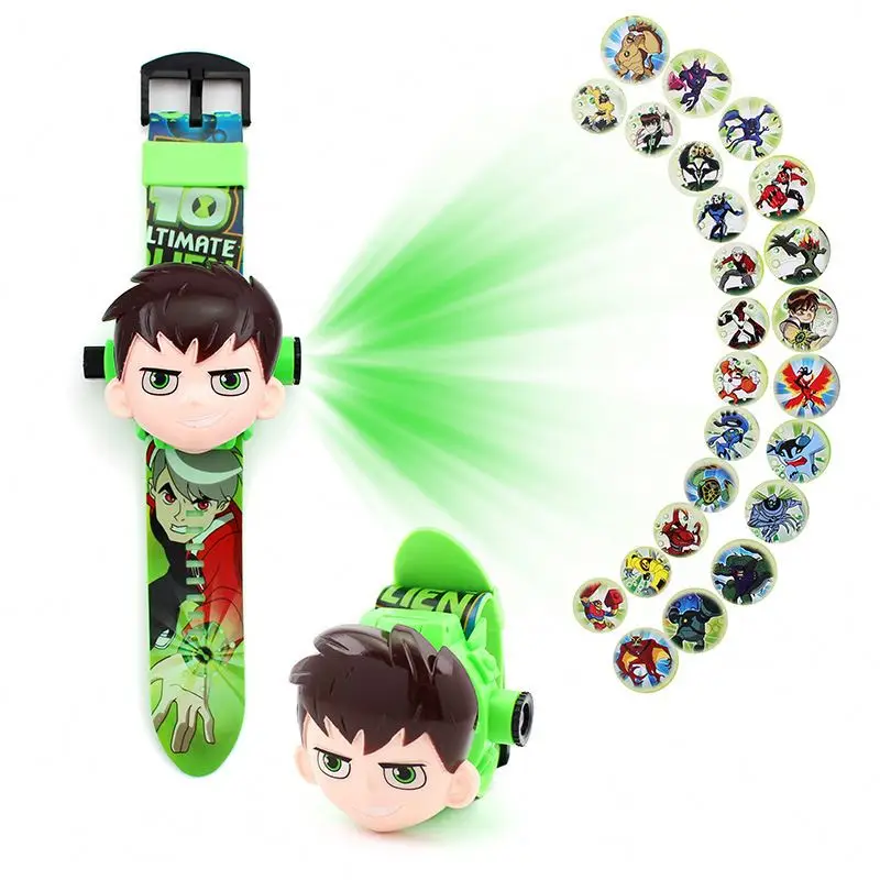 Boys and Girls iron children watches kids 3d projection cartoon