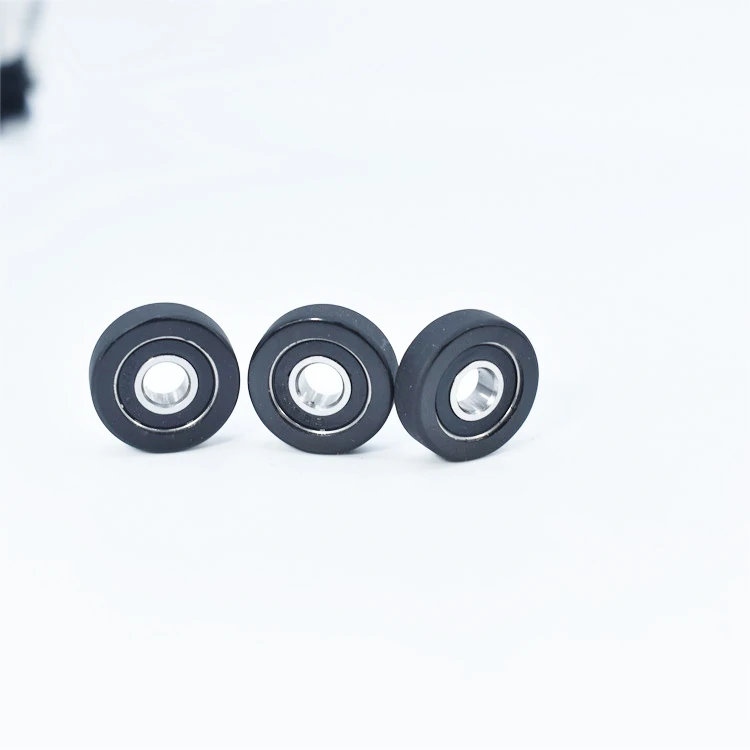 SEMEI horizontal belt conveyor rowing wheels PU69620-6 6x20x6mm rubber rollers pu wheel