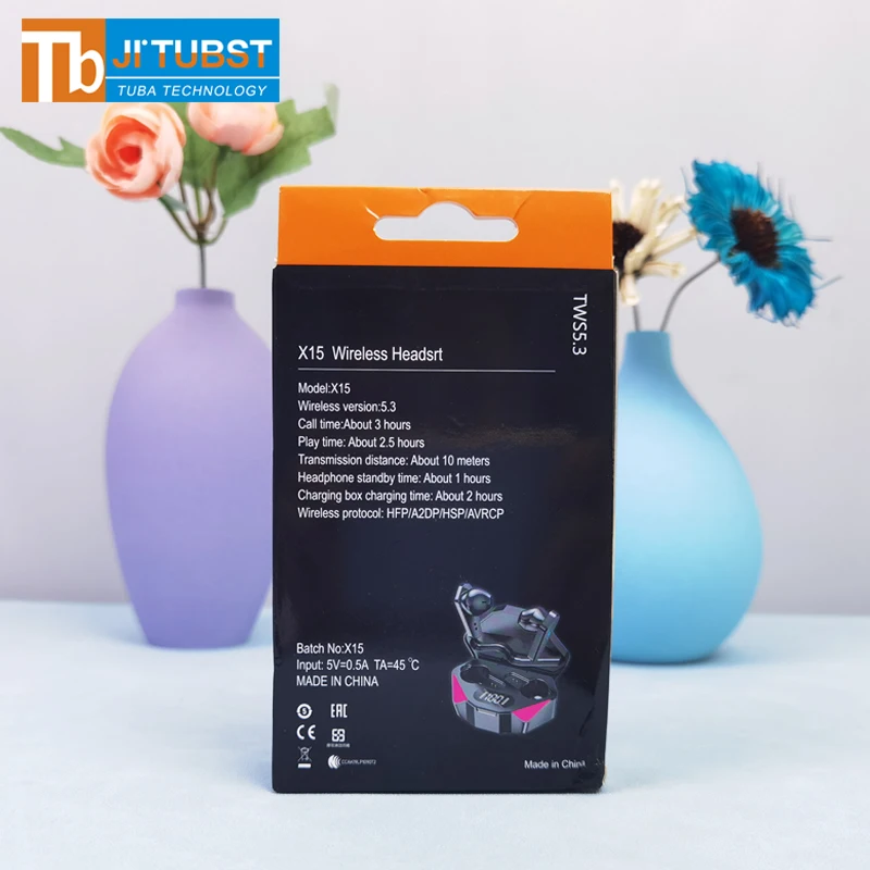 X15 Trending products 2022 new arrivals smart electronics Gaming Earphones & Headsets x15 ear buds Earphones