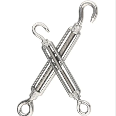 Us Heavy Duty Large Size Marine Stainless Steel 304 316 Double Hooks Open Body Turnbuckle Tensioner M2 M 24 European Type