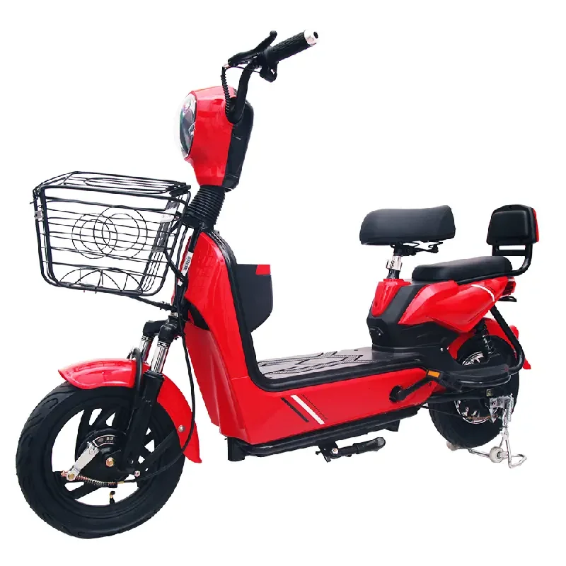 Cheap lead acid battery  Low Price Strong  rear hub motor fat tire E Bike for ladies 48V 350W/ 500W cheap electric bike for sale