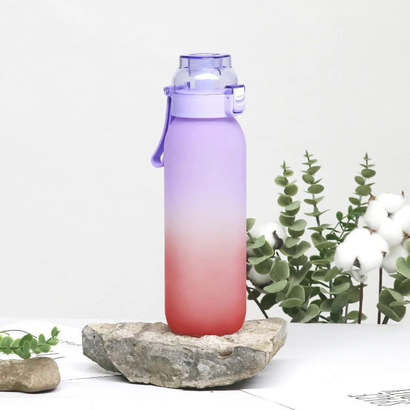 Flavored Water Bottle with Flavour Pods Air Water Up Scent Fruit Flavor Bottle Frosted Air Starter Up Set Water Cup for Fitness