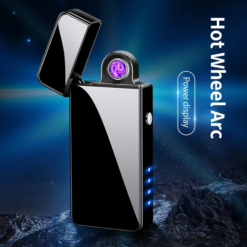 Rechargeable Electronic Cigarette Lighter Windproof USB Electric Lighters