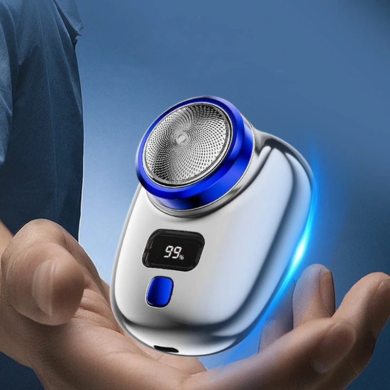 2024 Hot Sale USB Rechargeable Men Electric Shaver Popular Mini Shaving Razor for Beard Waterproof