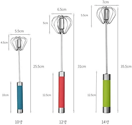 Hot sale Stainless Steel Semi-automatic Egg Whisk with Stainless steel Handle