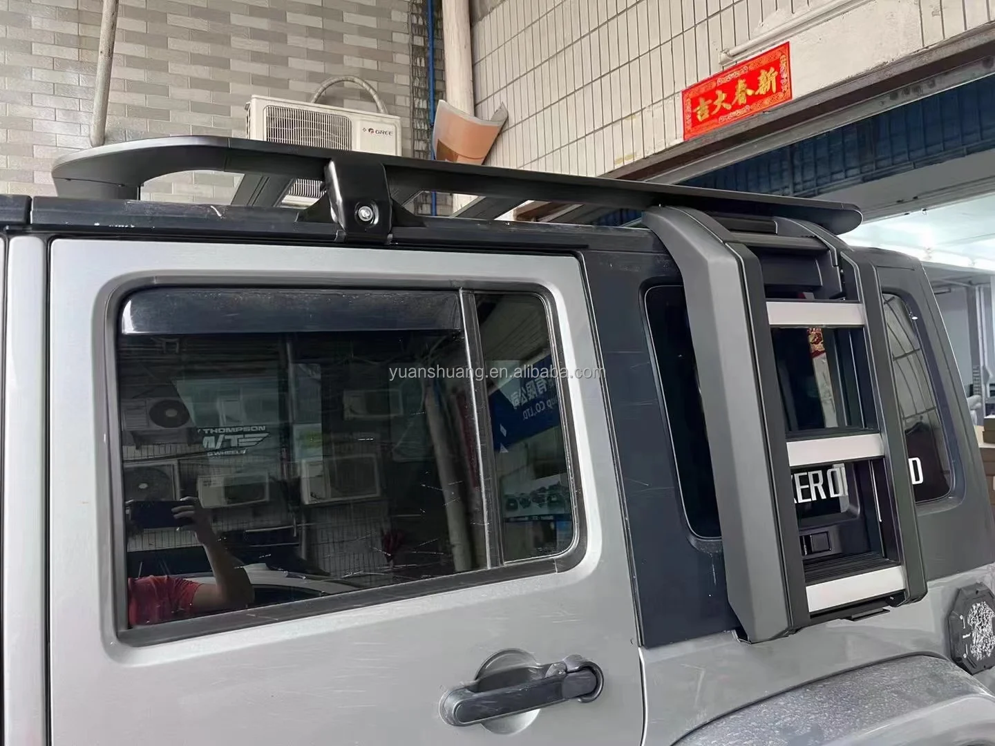 for jeep wrangler 2007 maiker offroad JL JK car part auto accessories 4x4 Aluminum side ladder rack