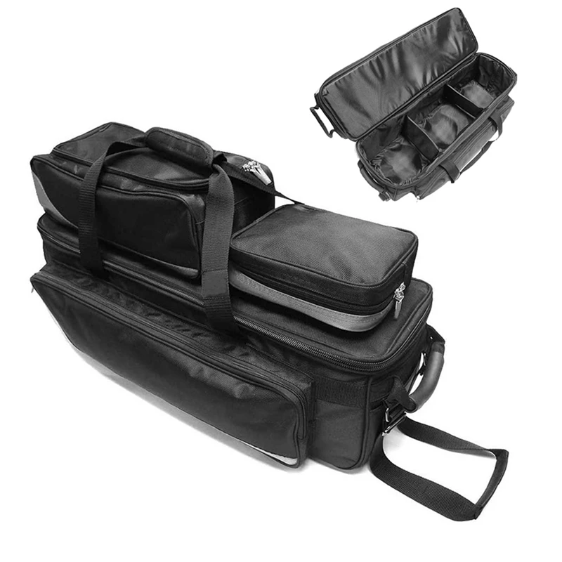 High Quality OEM Custom Wheel Trolley 3 4 Four Roller Bowling Balls Bag Tote