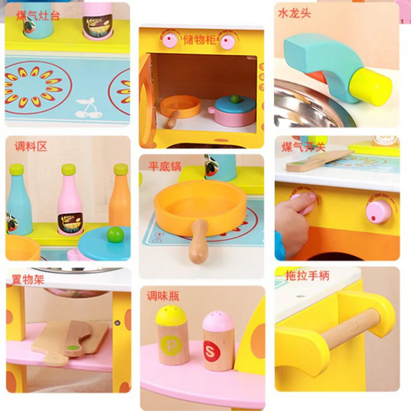 creative design giraffe stove toys kids role-play toy kitchen toys