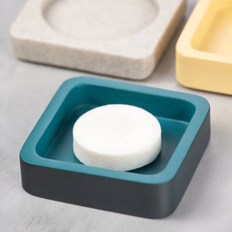 Resin Soap Dish Dispenser Kitchen Soap Rack Hotel Bathroom Storage Soap Tray Rack