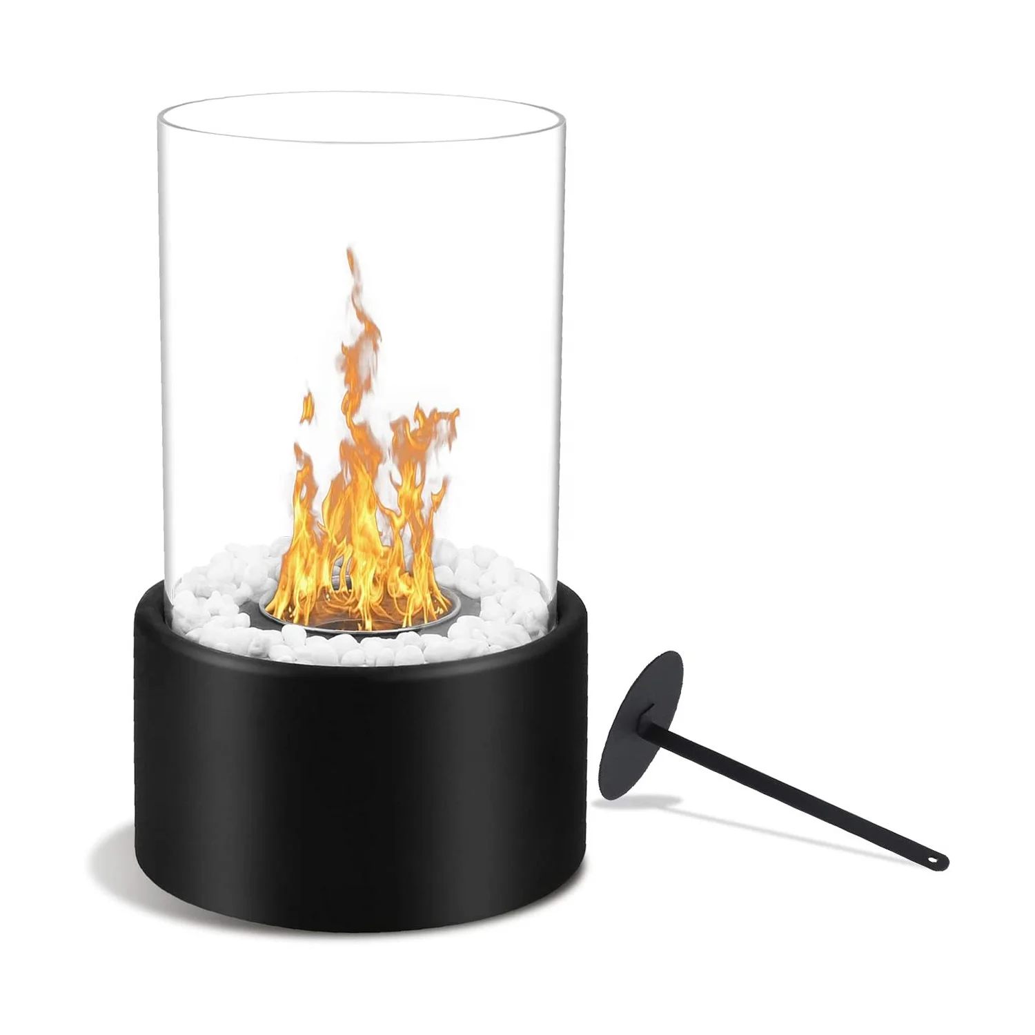 Winter Portable Tabletop Fireplace with Clean-Burning Bio Ethanol Ventless Fireplace