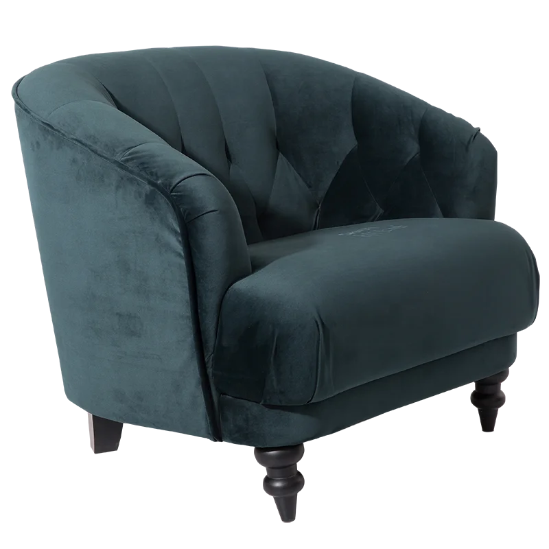 Современный Одноместный бархатный стул из пены с эффектом памяти для гостиной