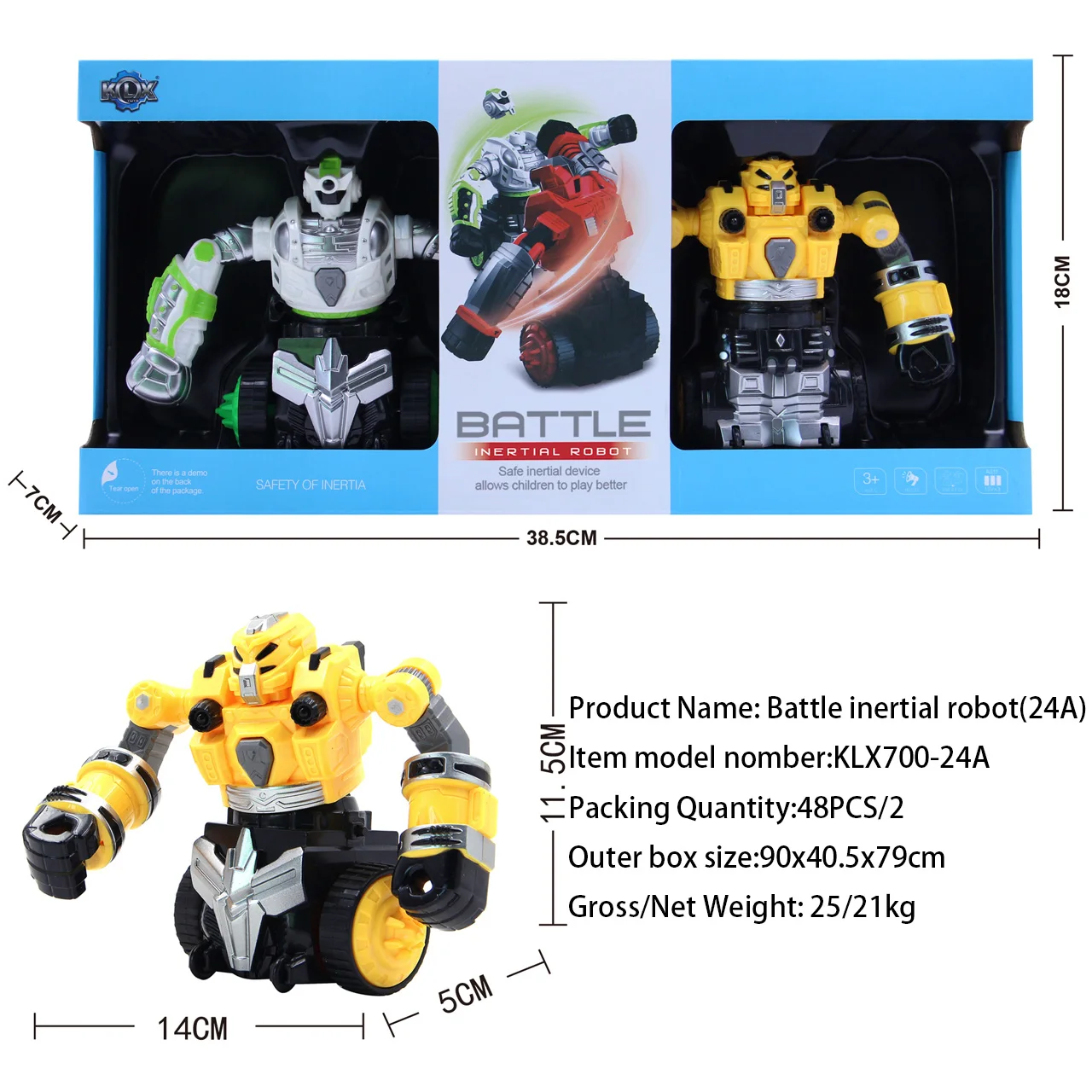 Boxing Fighting  Battle Robot for Boys Plastic Light & Sound Robot Toy Differential Drive Electra Toy
