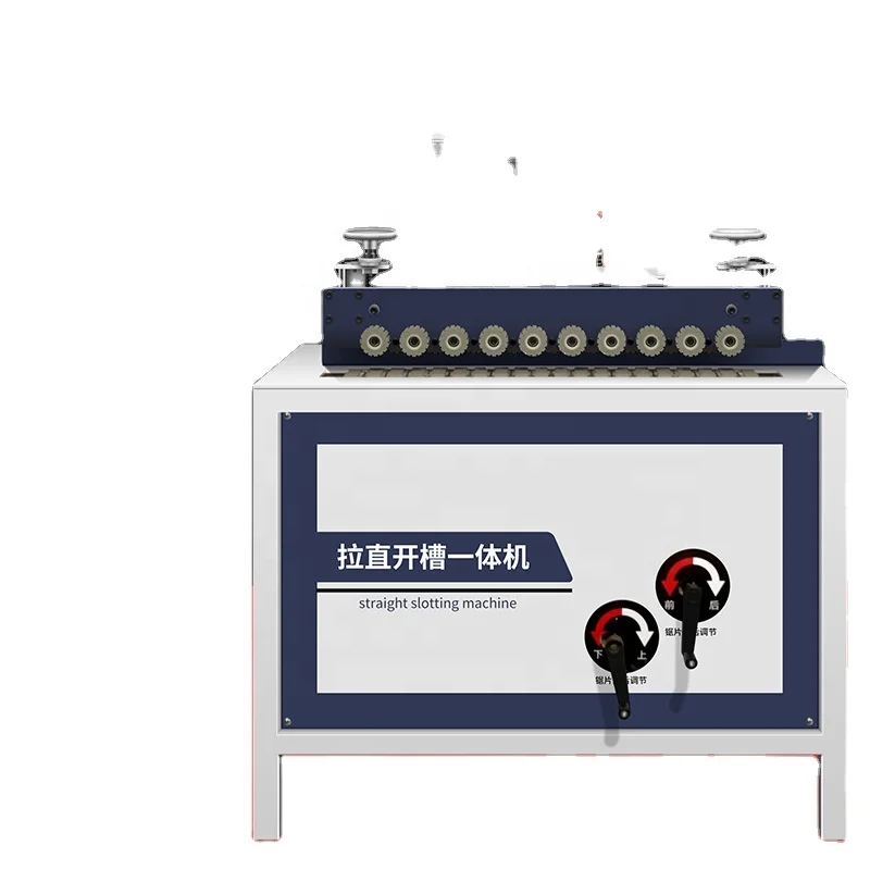 Straightener slotting machine side panel automatic woodworking furniture aluminum edging linear door cabinet picture and