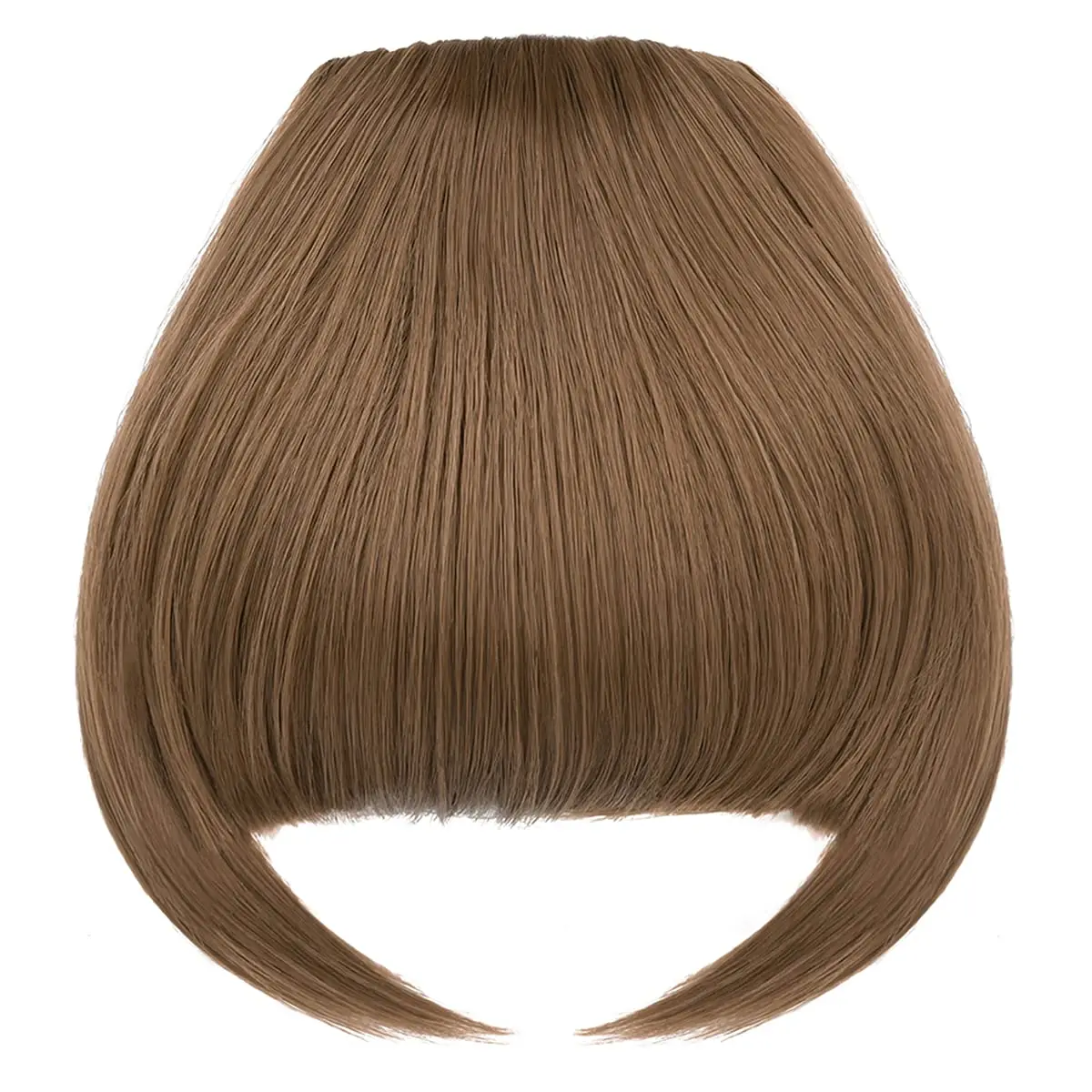 Synthetic Fringe Wholesale Flat Bang with Temples Bangs Hair Clip in