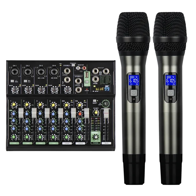 Voxfull MIT4-WMIC Sound Card External Live Broadcast Voice Sound effect Controller for Smart Phone PC recording