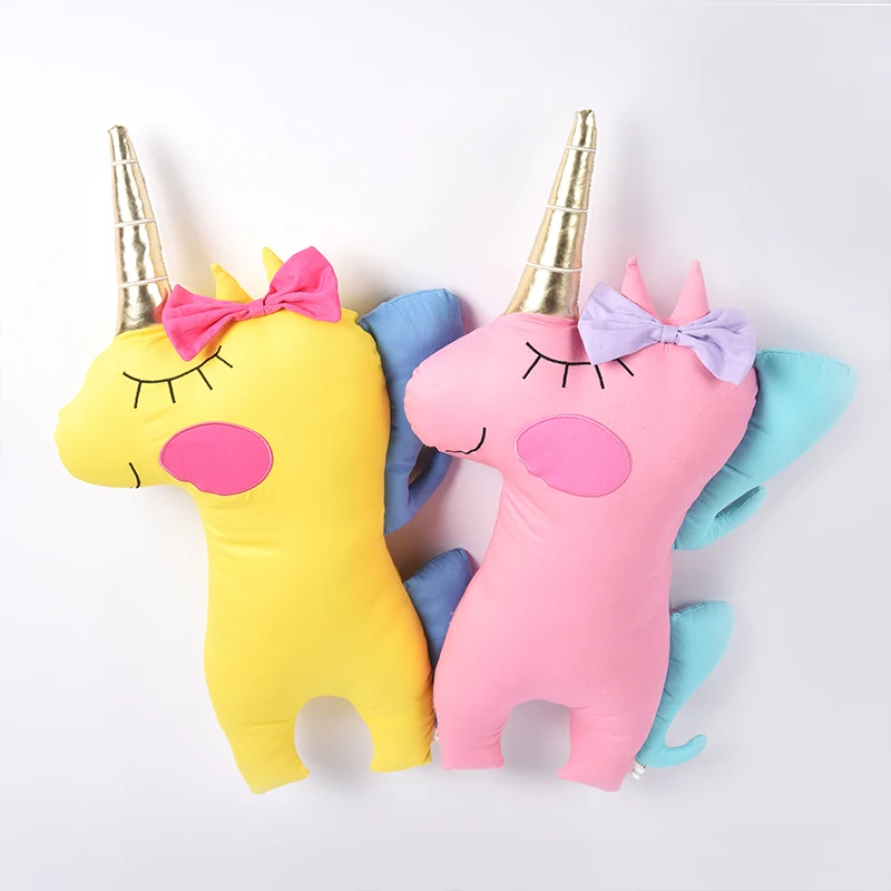 Wholesale Gift Plush Toys Soft Stuffed Pillow Rainbow Unicorn Doll For Girls Babies Toddlers