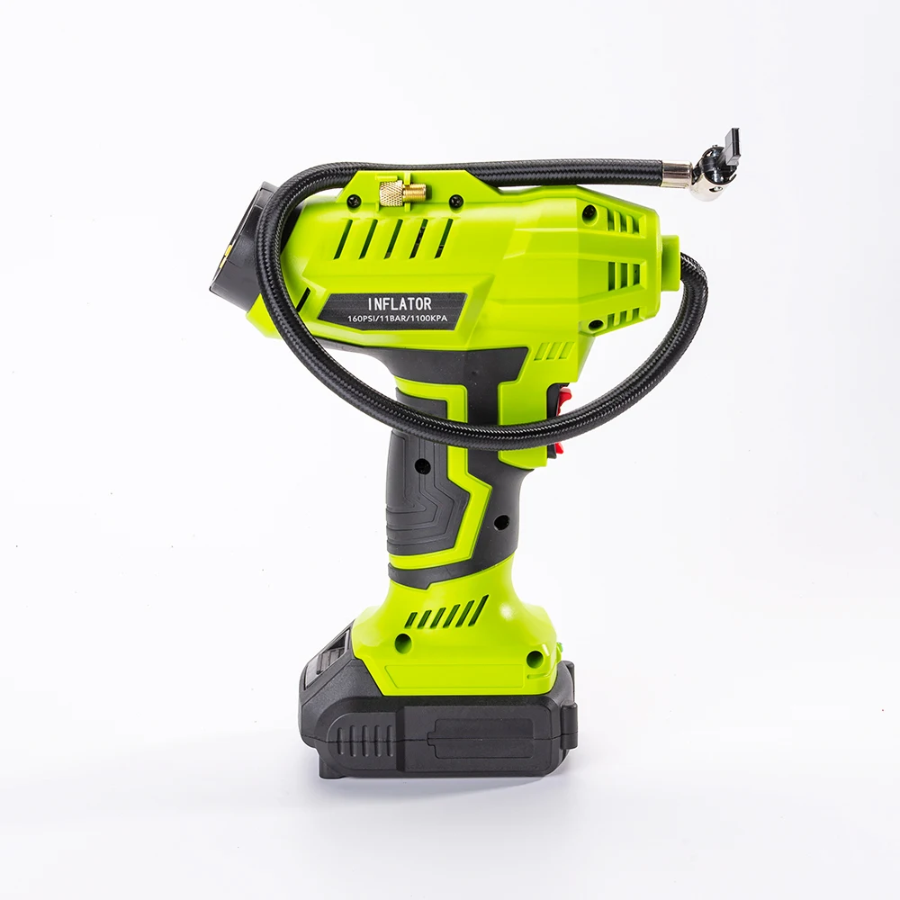 18v 2.0Ah battery portable cordless car tire air pump multi-function tire air compressor