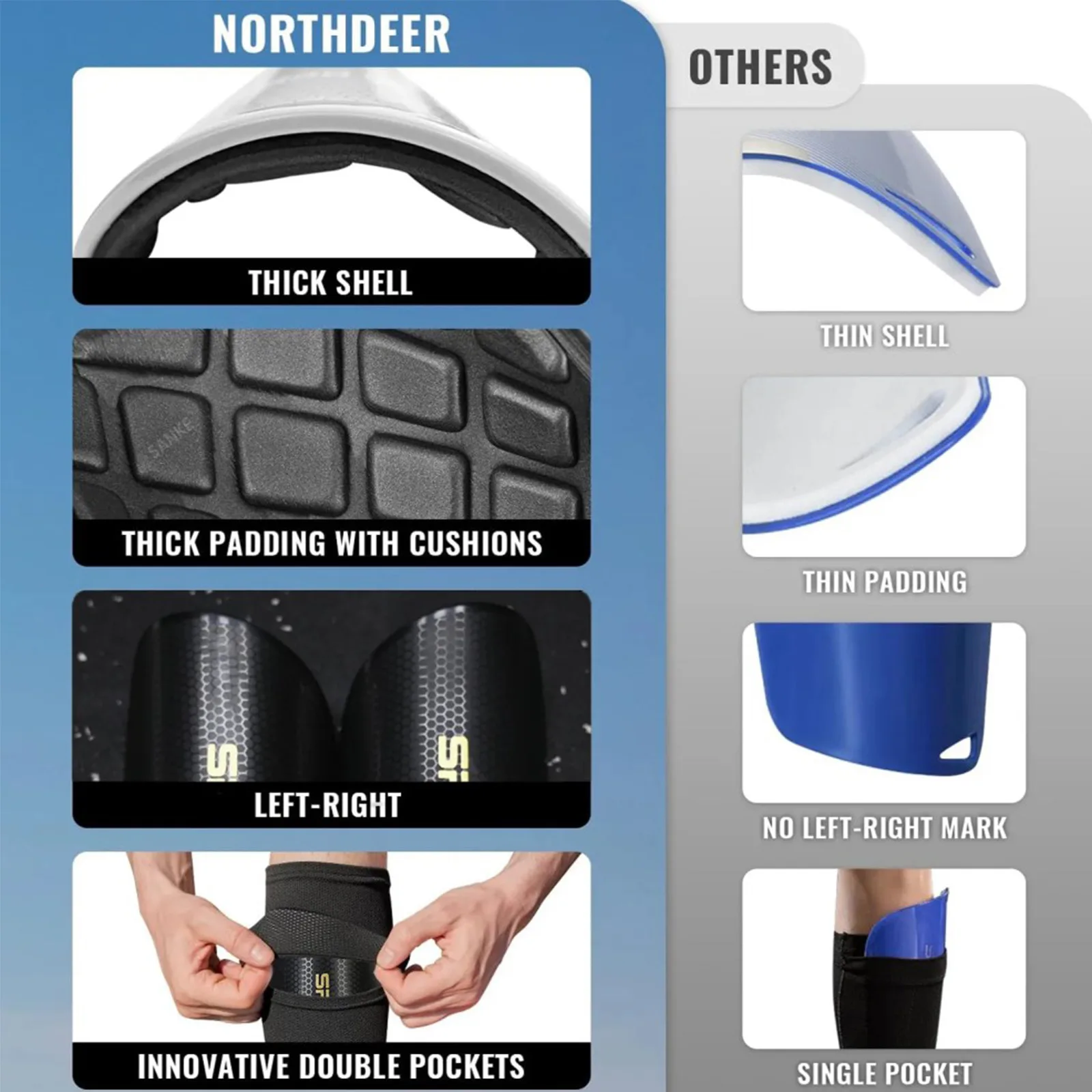 Calf Brace Football Beginner leg support Shin Guard Sleeves calf compression sleeve Socks shin pad With Pocket