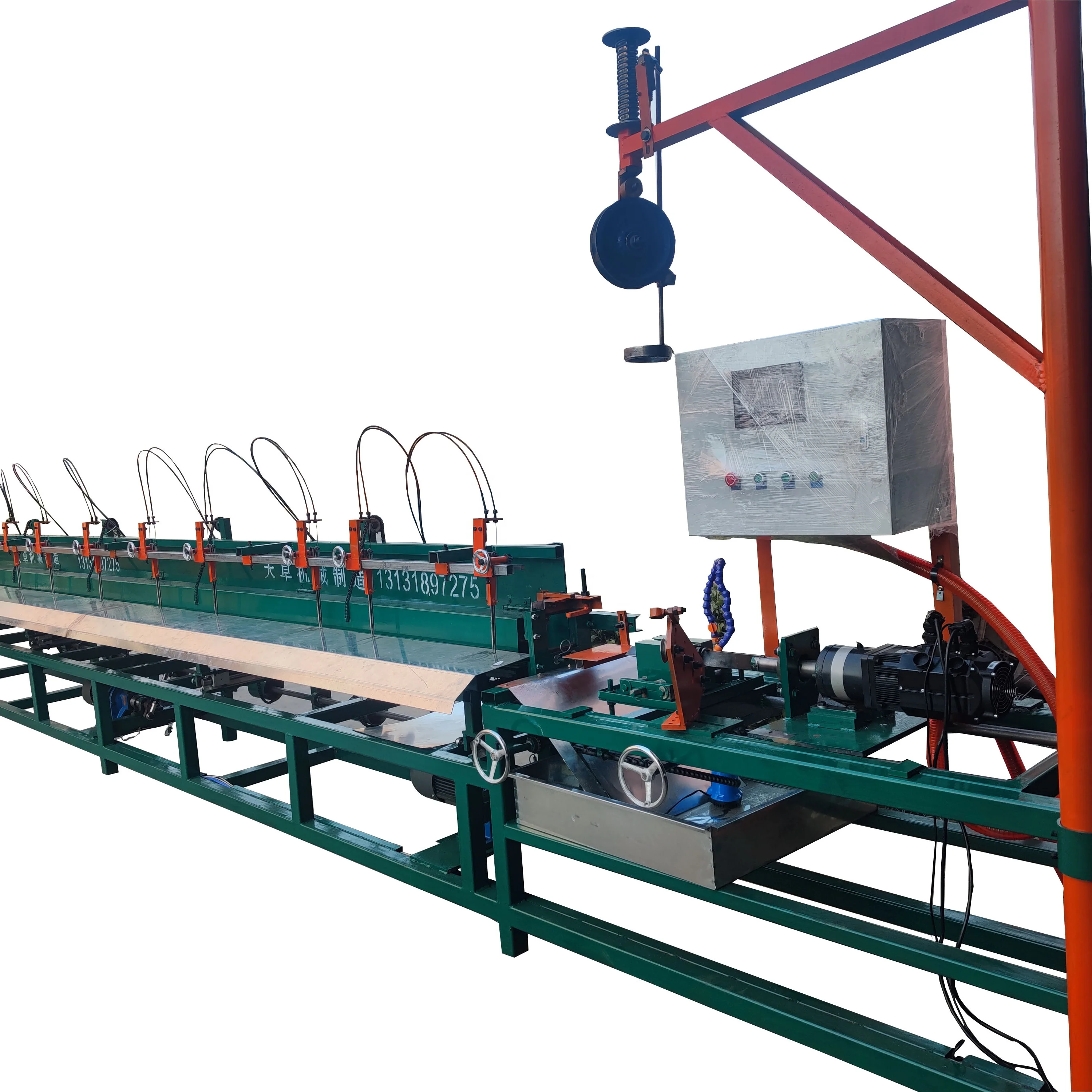 
6m fully automatic chain link fence making machine supplier Factory Price (hot sale) 