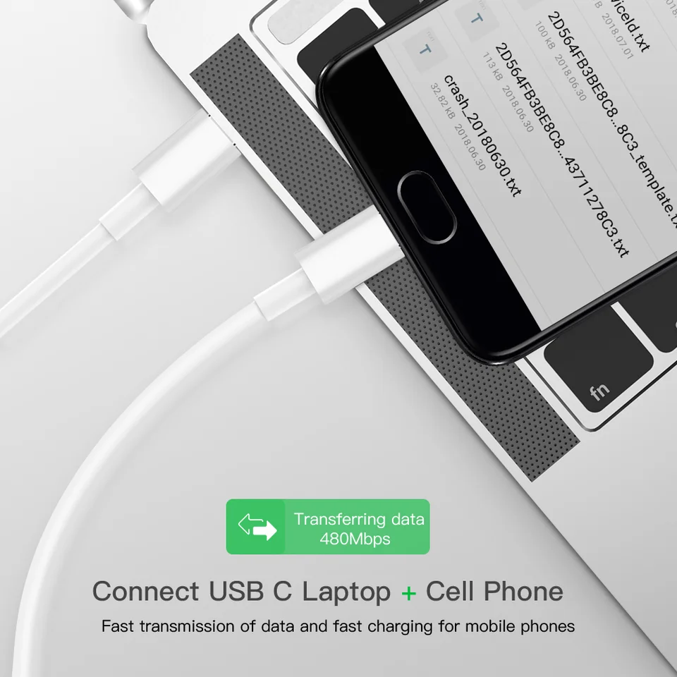 3A Fast Charging Data Cable Type C to Type C PD 60W USB-C Cable For Mobile Phone For Macbook pro Tablet Notebook Charging cables