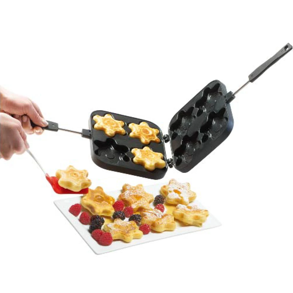 Small Electric Stir Dumpling Divided Heart Shaped Marble Stone Frying Pan