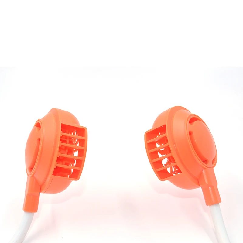Rechargeable mini USB sport bladeless hanging neck fan with hands free