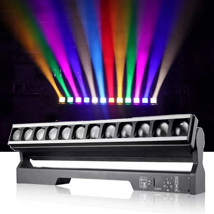 New 12*40W Led Bar Zoom Wash Moving Head Light With Backlight Led Ring Stage Lights