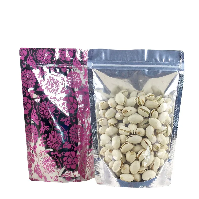 Custom Logo Food Stand Up Pouch Snacks Sugar Pet Food Chocolate Bread Full Milk Powder Packing Bag Mylar PE  16oz Coffee Pouch