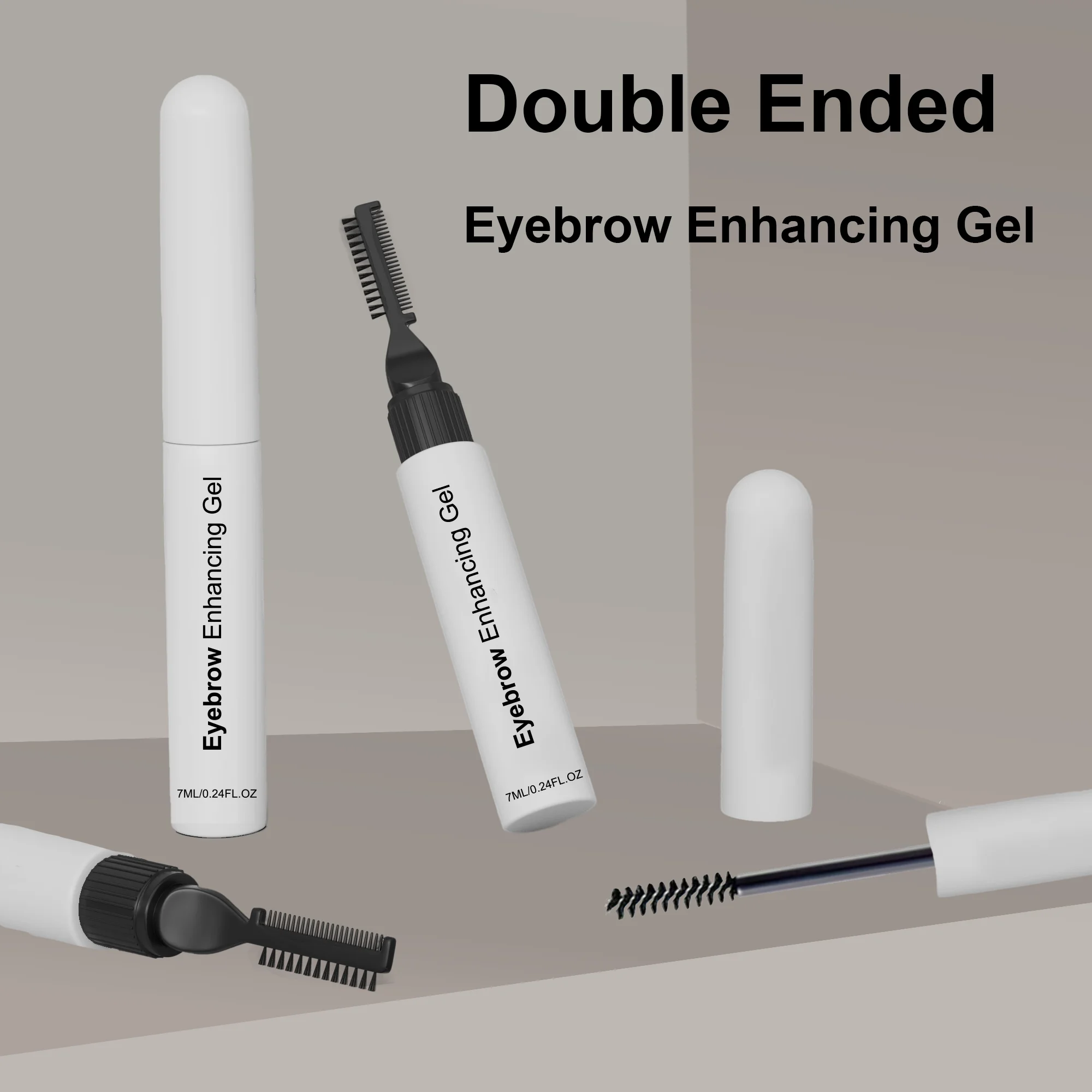 Natural Private Label Eyebrow Gel Cruelty Free Brow Styling Gel Set Eyebrow Enhancer Mascara Waterproof Brow Enhancer Gel