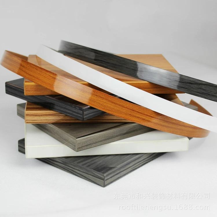 oem plastic shelf edge gold edge banding for furniture