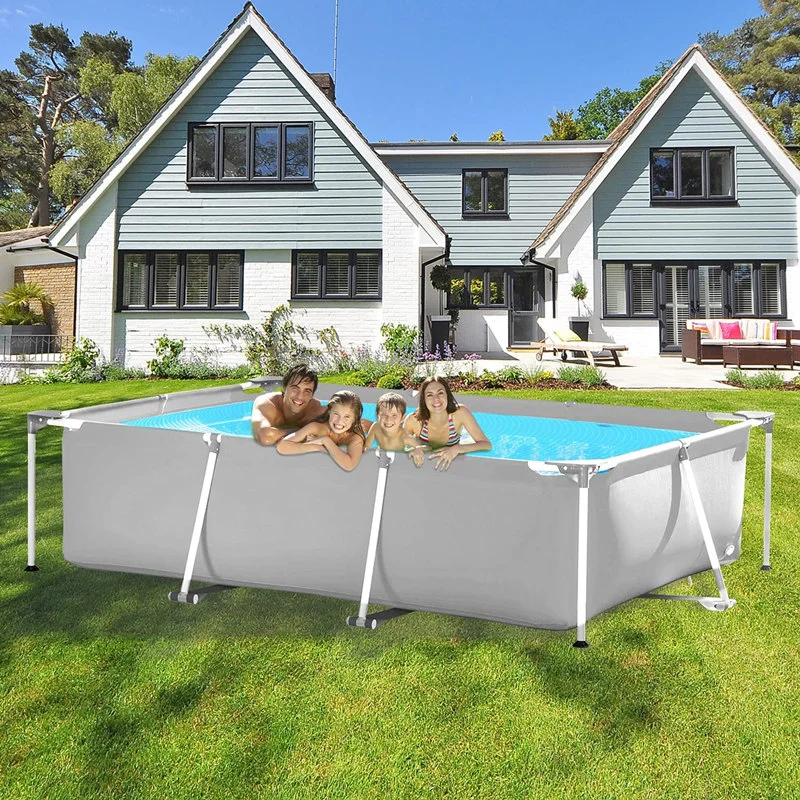 Ultra Frame Pool Set Outdoor Above Ground Round Swimming Pools Pools Family Adult