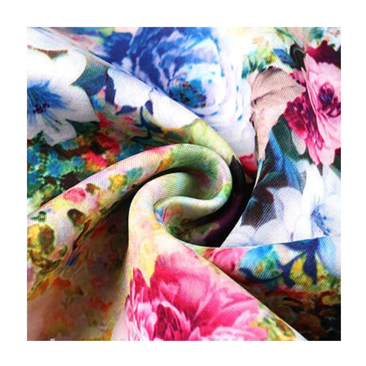 Supplier High Quality Flower Printed Scuba Fabric China for Woman Jersey Fabric Dress Mattress Lining Garment Outdoor Memory