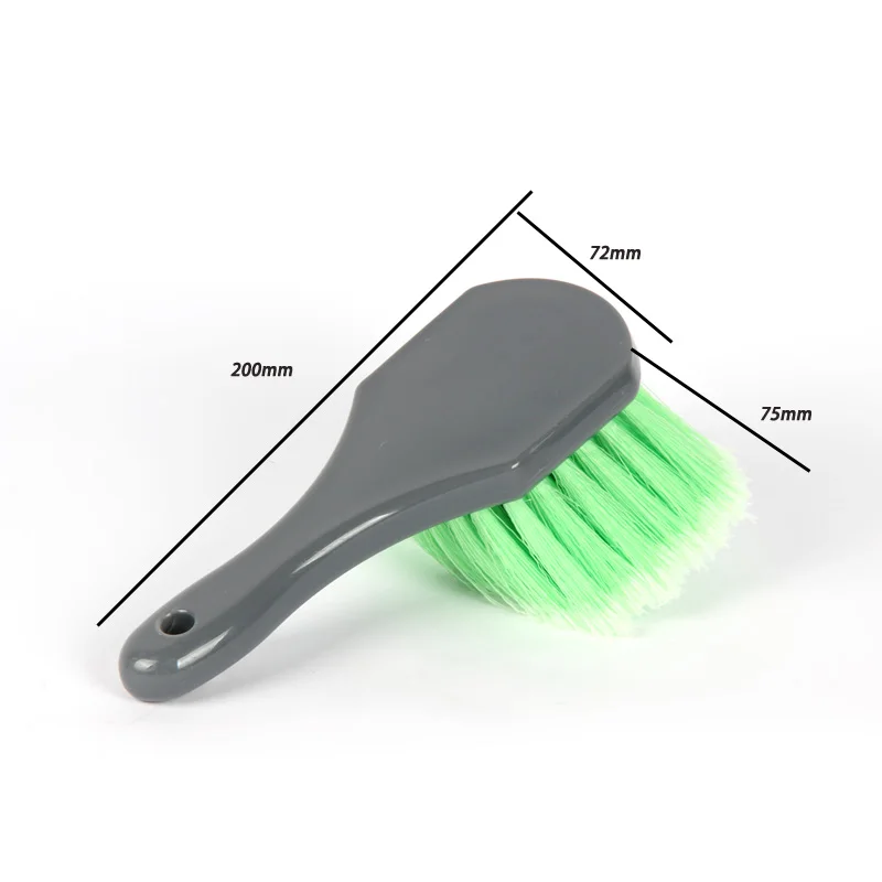 AUTO TIGER Green PP hair Car Tire Wheel Washing Cleaning Detailing Brush For Auto Care