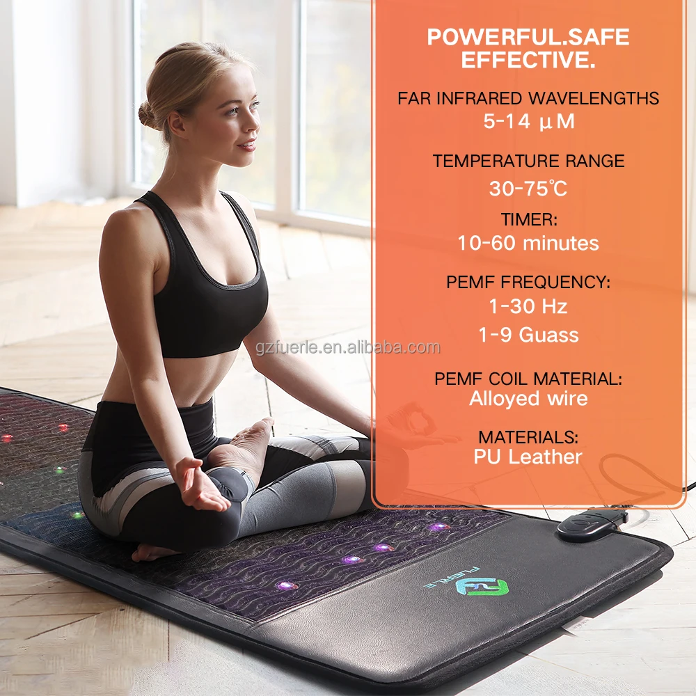 Nature rainbow crystal pemf mats  higher dose infrared pemf mat  for Body  negative ion infrared pemf mat