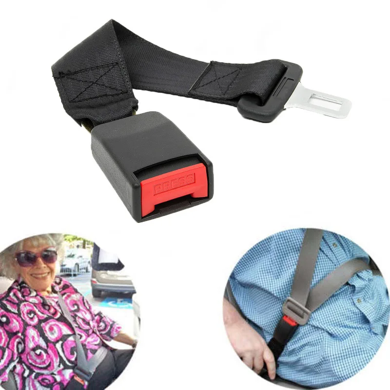 23/36CM Auto Seat Seatbelt Safety Adjustable Belt Extension Buckle Short Seat Belts Extender Universal Car Interior