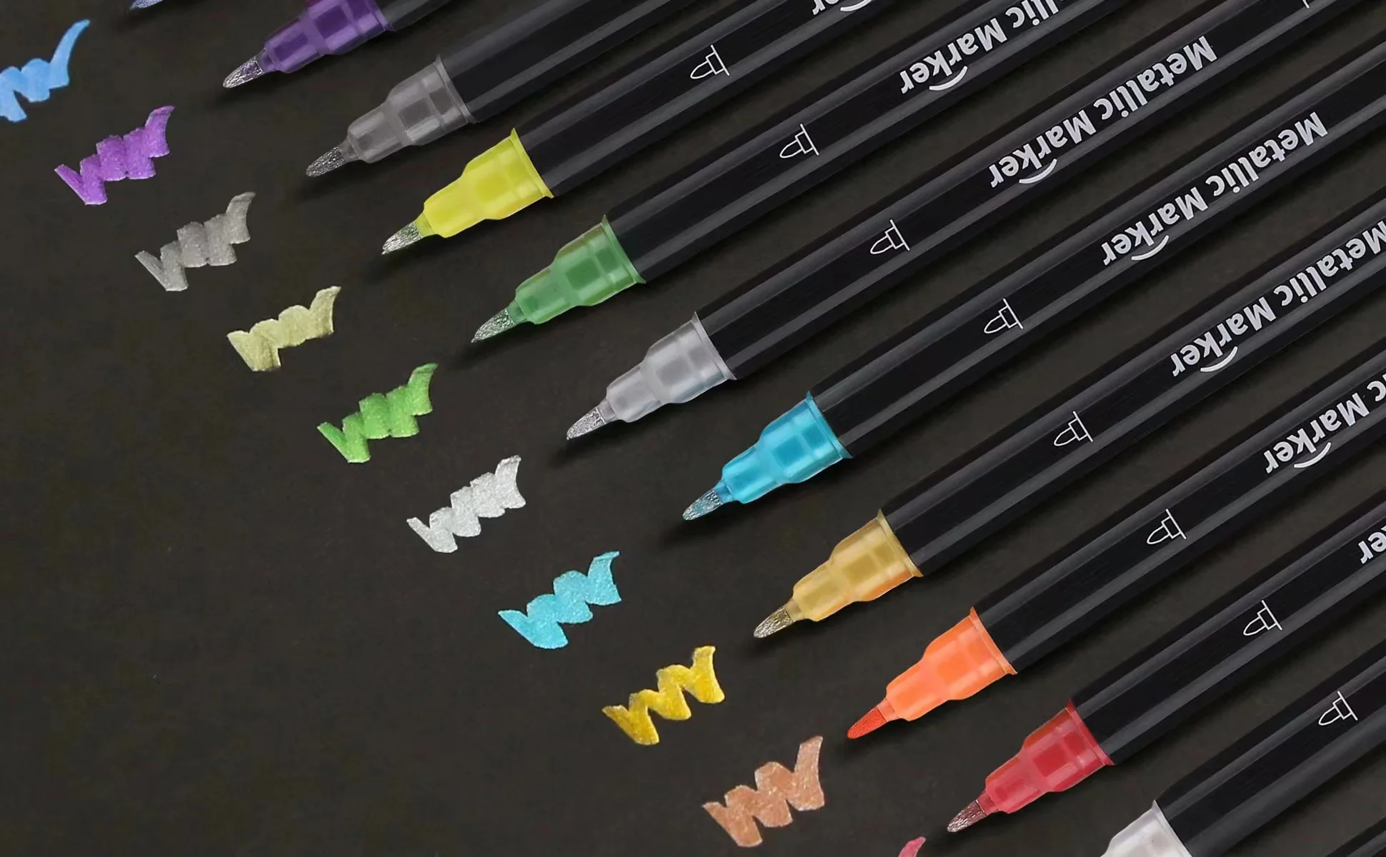 Sketching Markers Art Metallic Marker Pen Double Head 12 Set White Board Markers For Office School Supplies