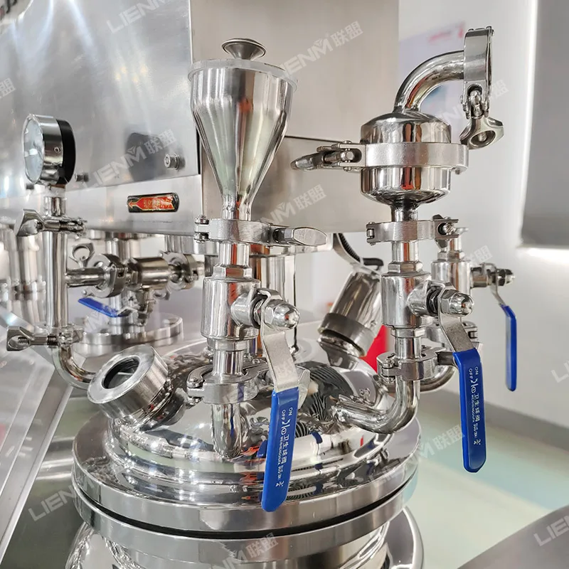 Vacuum homogenizer cream mixer emulsifying machine Cosmetics production equipment Paste hot wax mixing machine