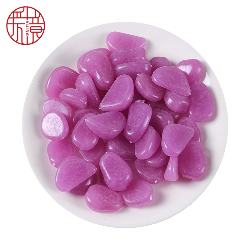 Pebbles luminous stone glow ball garden walkway night light stone decorative glow in the dark cobbles