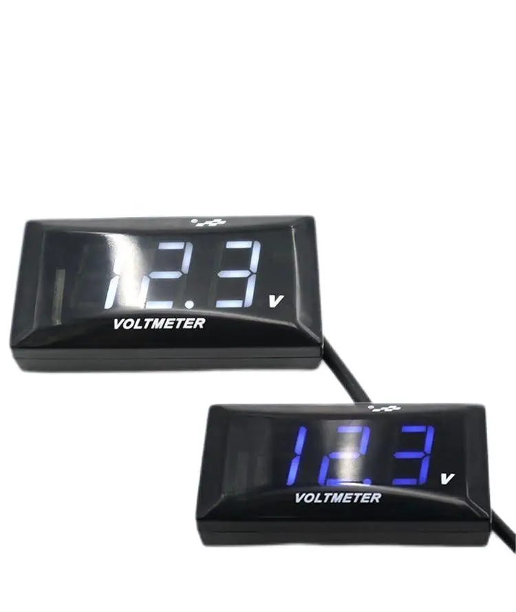 Electric vehicle motorcycle general voltmeter accessories retrofit 12V-150V LCD display electronic dash board