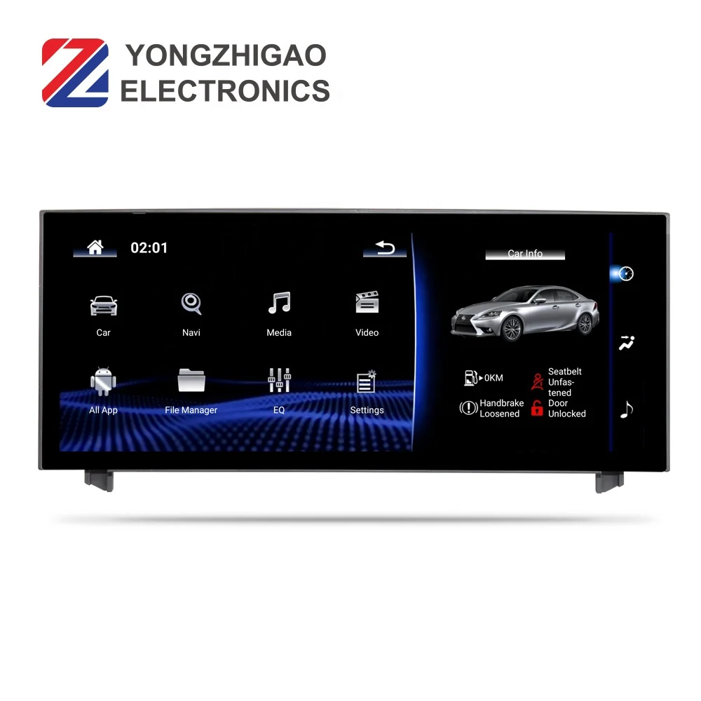 YZG 10.25" 8 Core Carplay Gps Navigation Multimedia Android for LEXUS IS250 IS300 IS300H 220 200T 2013 2014 2015 2016 2017 2019