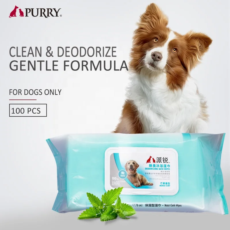 Hypoallergenic Deodorizing Cleaning Pet Wipes Pet Cleaning & Grooming Products for Dogs