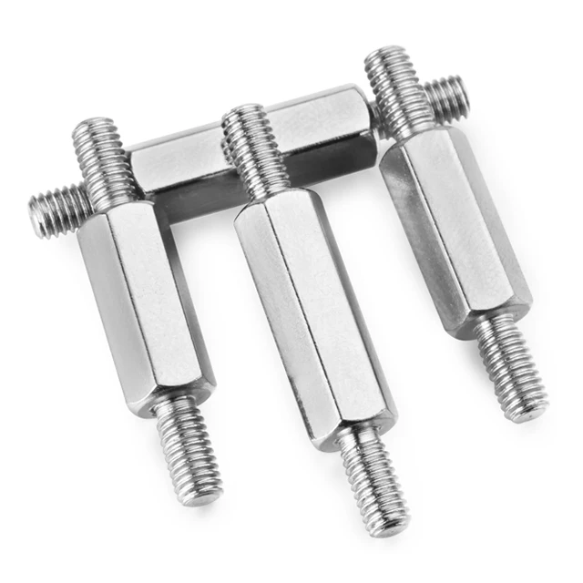 Copper Brass Double thread standoff stainless steel blue zinc plated threaded spacer