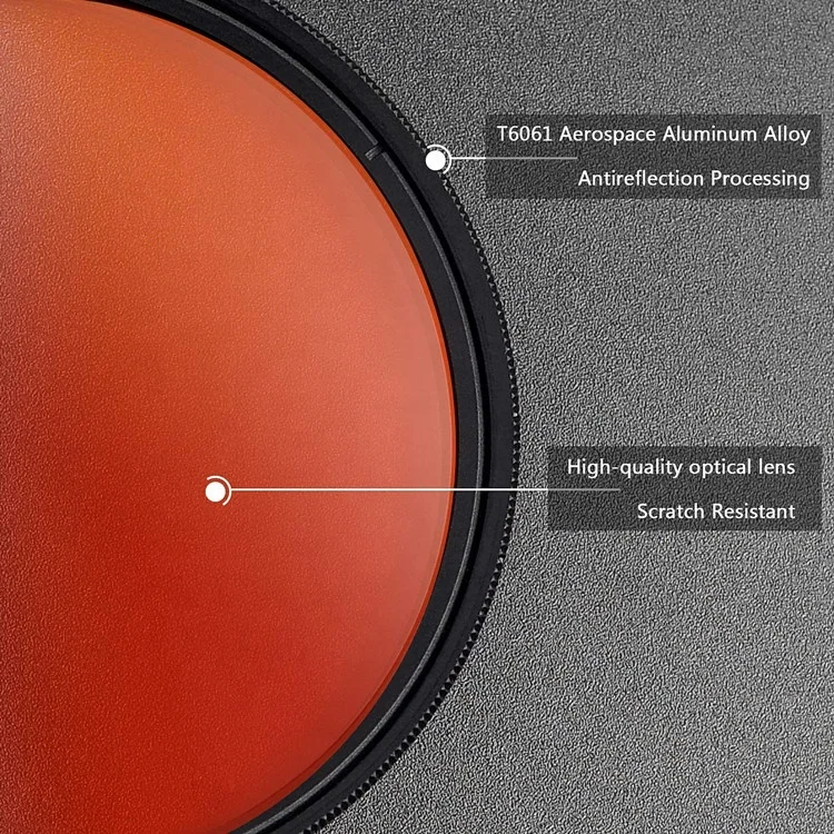 
Aipaxal Professional Optical Glass 37mm HD Multi Coated Phone Camera Graduated Color Filter Lens 