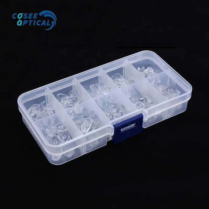 Soft Silicone Glasses Nose Pads Set for Optical Eyewear Anti-slip Air Chamber Nose Pad Set Eyeglass Repair Kit