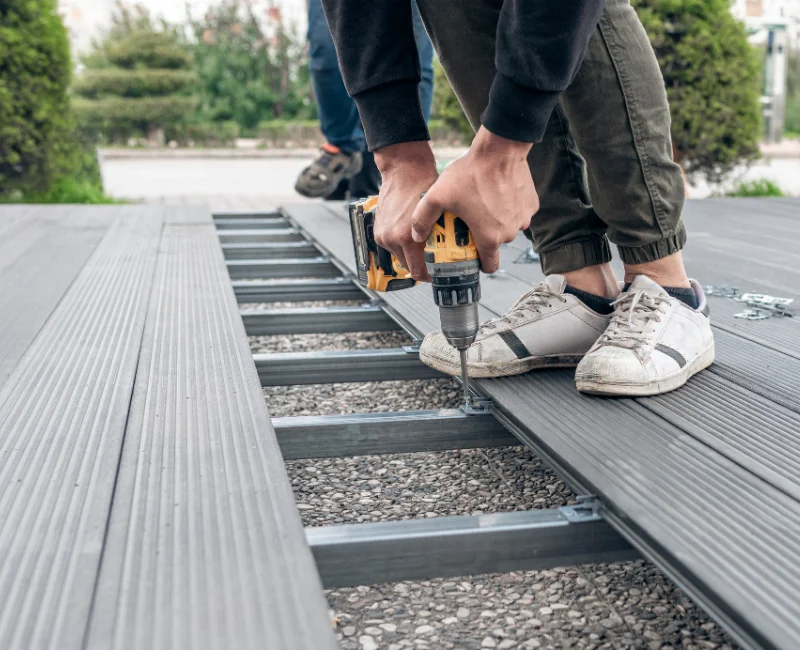 Solid Outdoor Wood Plastic Composite Decking Flooring Durable WPC Decking for Outdoor Use