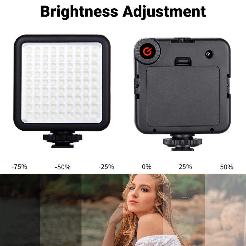 Mamen Professional Microphone Recording with Led Light for Video Camera Light Stand Tripod Stand for Phone