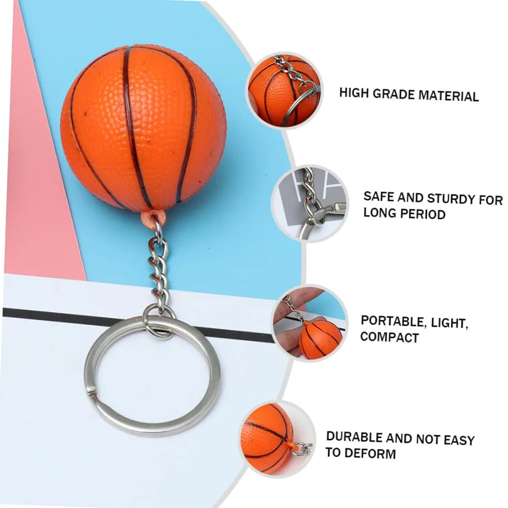 Basketball Keychains Mini Sports Ring Ball Keychain Keyring Creative Gifts Accessories Souvenir Party Favors Bag Decoration Gift